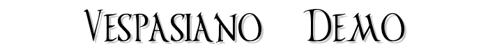 Vespasiano Demo font